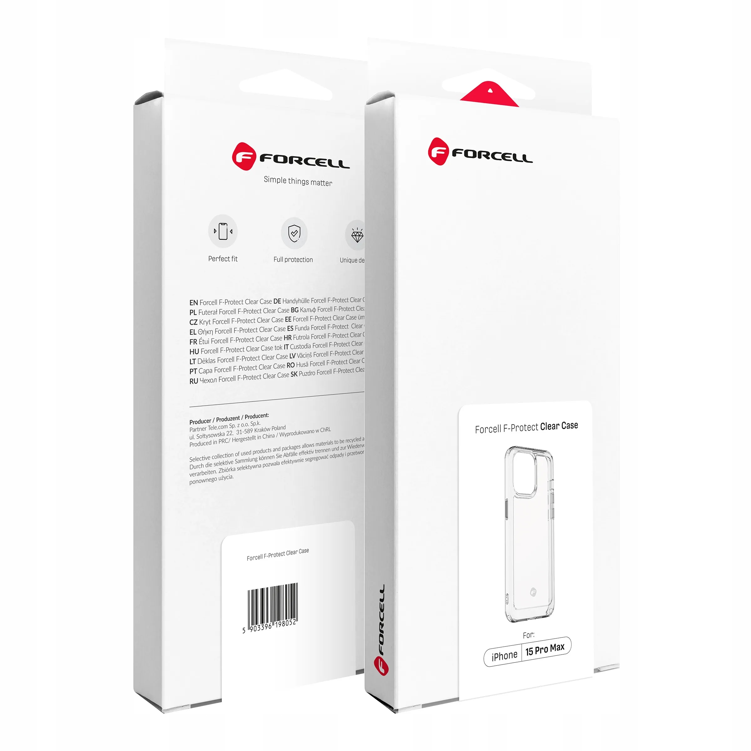 FORCELL F-PROTECT Clear Case futerał do IPHONE 14 Pro transparentny - obrazek 2