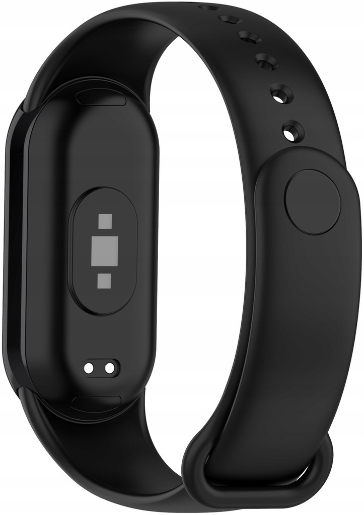 Pasek silikonowy do Xiaomi Mi Band 8/9 czarny - obrazek 2
