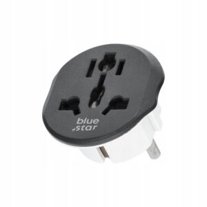 ADAPTER PODRÓŻNY GNIAZDKA EU-UK PL ANGLIA AFRYKA FRANCJA CZECHY TUNEZJA