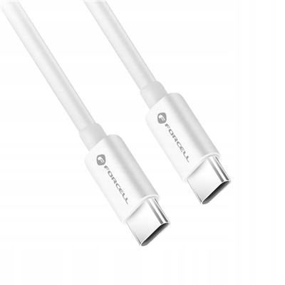 FORCELL F-ENERGY C339 kabel Typ C do Typ C PD QC4.0 5A 100W 1 m biały - obrazek 5