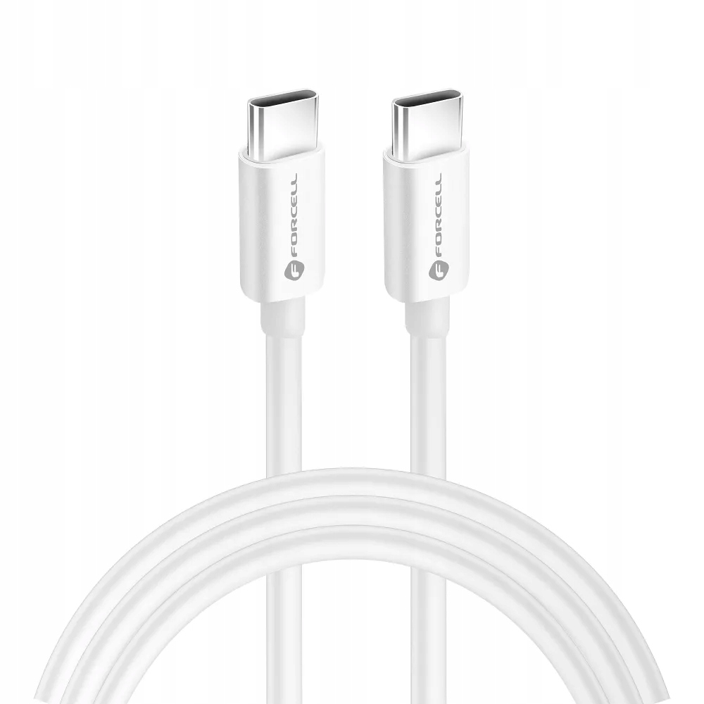 FORCELL F-ENERGY C339 kabel Typ C do Typ C PD QC4.0 5A 100W 2 m biały - obrazek 2
