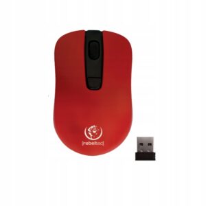 Mysz Bezprzewodowa Rebeltec Star Red Optyczna 800-1600Dpi 4 Przyciski Czerw