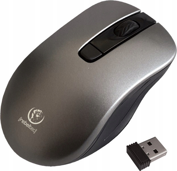 Mysz Bezprzewodowa Rebeltec Star Silver Optyczna 800-1600Dpi 4 Przyciski Sr - obrazek 2
