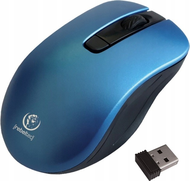 Mysz Bezprzewodowa Rebeltec Star Blue Optyczna 800-1600Dpi 4 Przyciski Nieb - obrazek 2