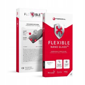 FORCELL Flexible 5D szkło hybrydowe do Apple iPhone 16 antybakteryjne