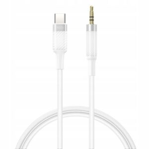 XO kabel audio NB-R279B USB-C - jack 3,5mm 1,0m biały