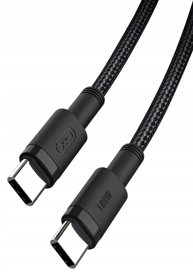Kabel XO USB typ C - USB typ C 1,5 m czarny - obrazek 2