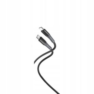 Kabel XO USB typ C - USB typ C 1 m czarny