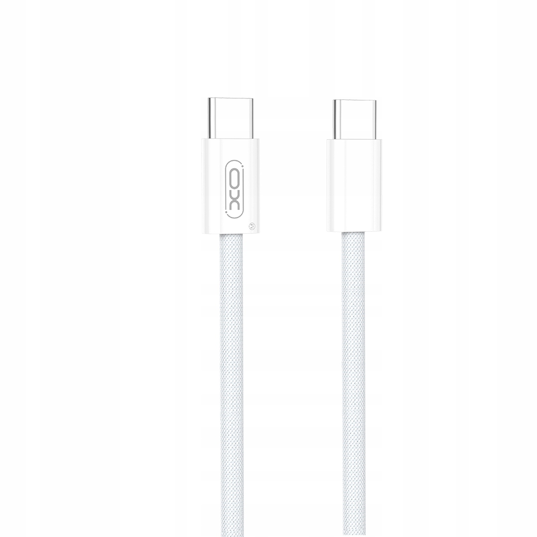 Kabel XO USB typ C - USB typ C 1 m biały