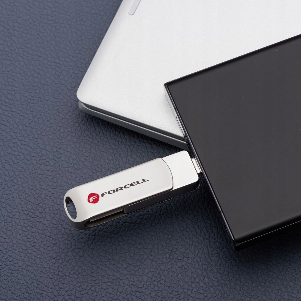 Pendrive Forcell f-data 128 GB USB 3.2 srebrny - obrazek 3