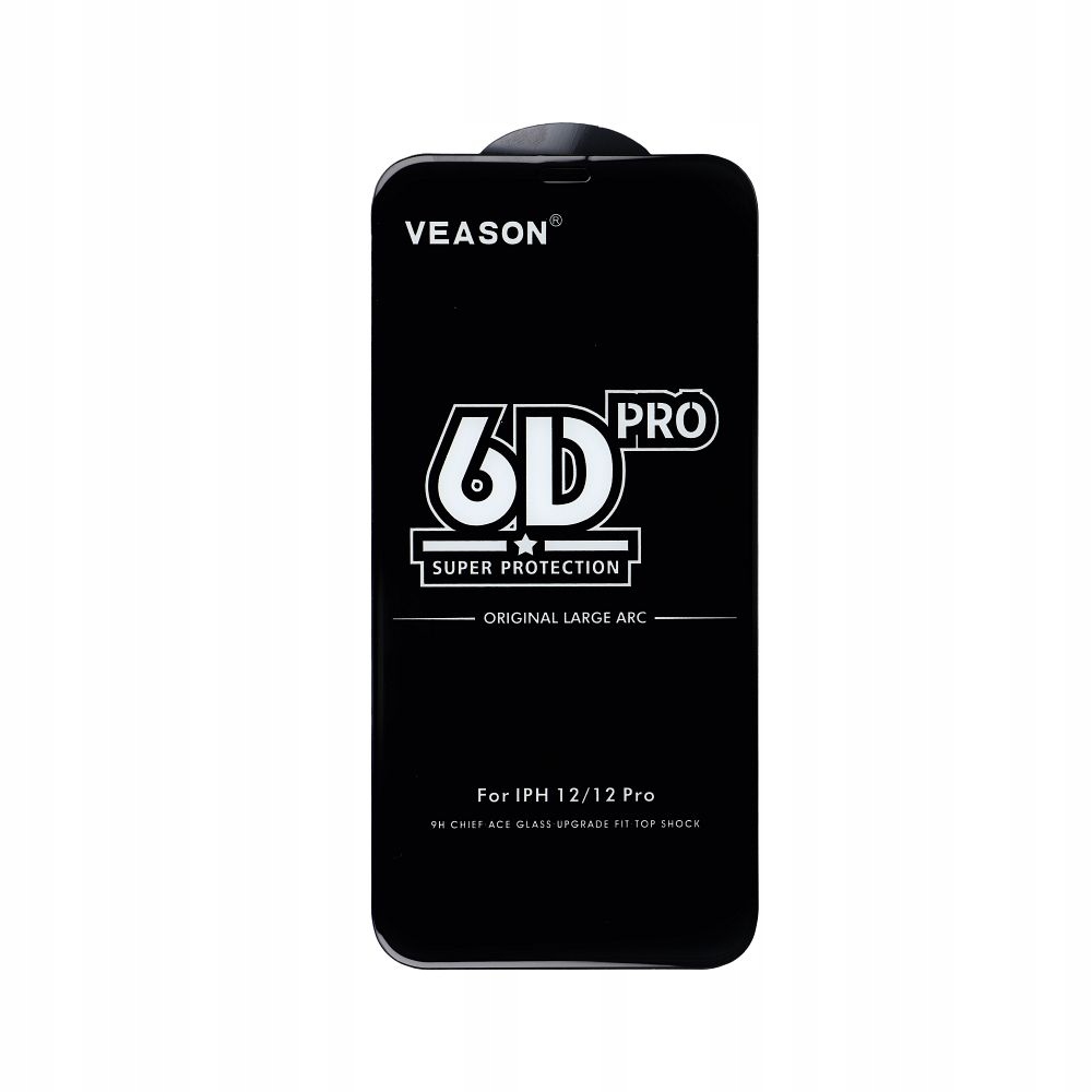 Szkło Hartowane 6D Pro Veason Glass - do Xiaomi Redmi 14C czarny - obrazek 3