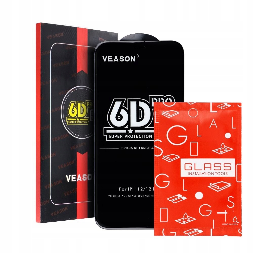Szkło Hartowane 6D Pro Veason Glass - do Xiaomi Redmi 14C czarny - obrazek 4