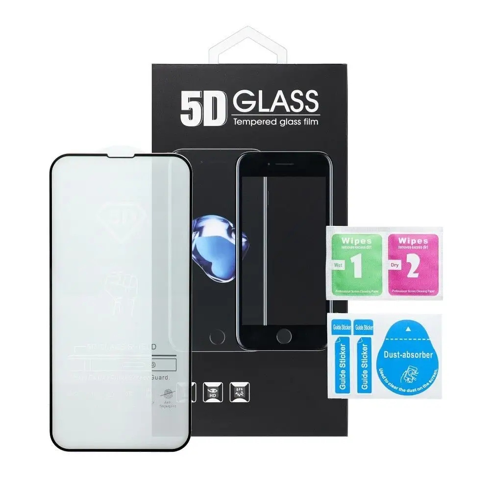 5D Full Glue Tempered Glass - do Samsung Galaxy A72 5G czarny