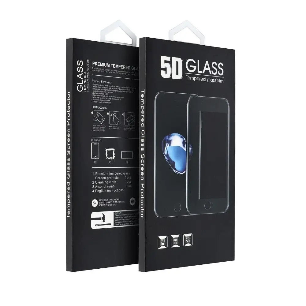 5D Full Glue Tempered Glass - do Samsung Galaxy A72 5G czarny - obrazek 2