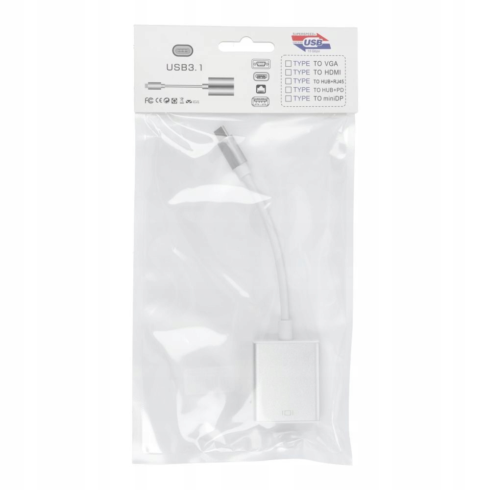 Kabel HDMI (żeński) do Typ C 3.1 (męski) Plug & Play 4K - obrazek 5