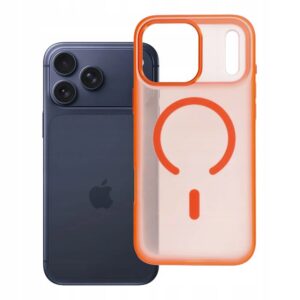 Etui / Futerał do Apple iPhone 17 PRO MAX Flexline z MagSafe pomarańczowe