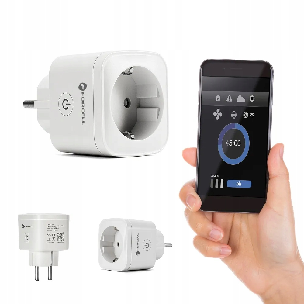 Inteligentne gniazdko 230V Forcell F-Energy EU02 z WiFi, - obrazek 4