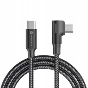 Kabel Forcell USB typ C - USB typ C 1 m czarny