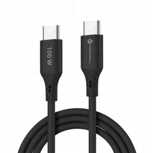 Kabel Forcell USB typ C - USB typ C 1 m czarny