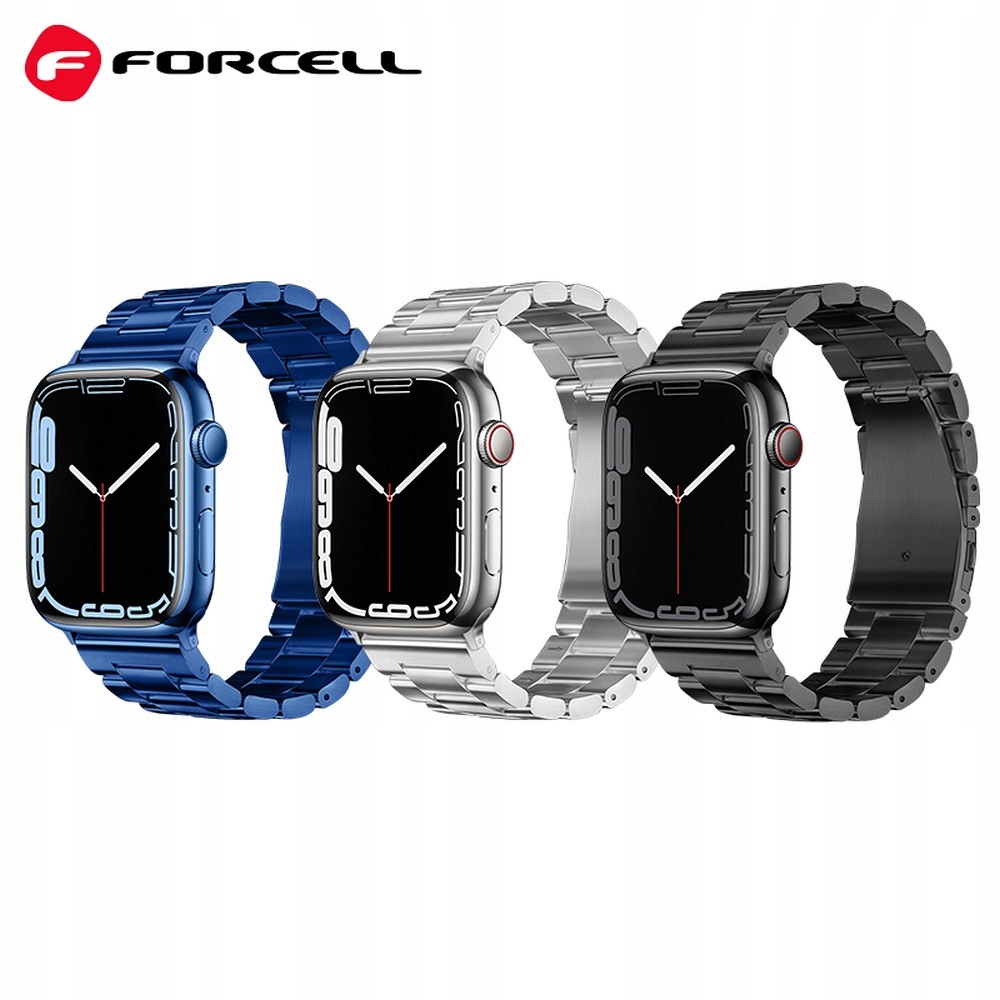 FORCELL pasek F-DESIGN opaska bransoletka do Apple Watch 42 44 45 49mm stal - obrazek 2