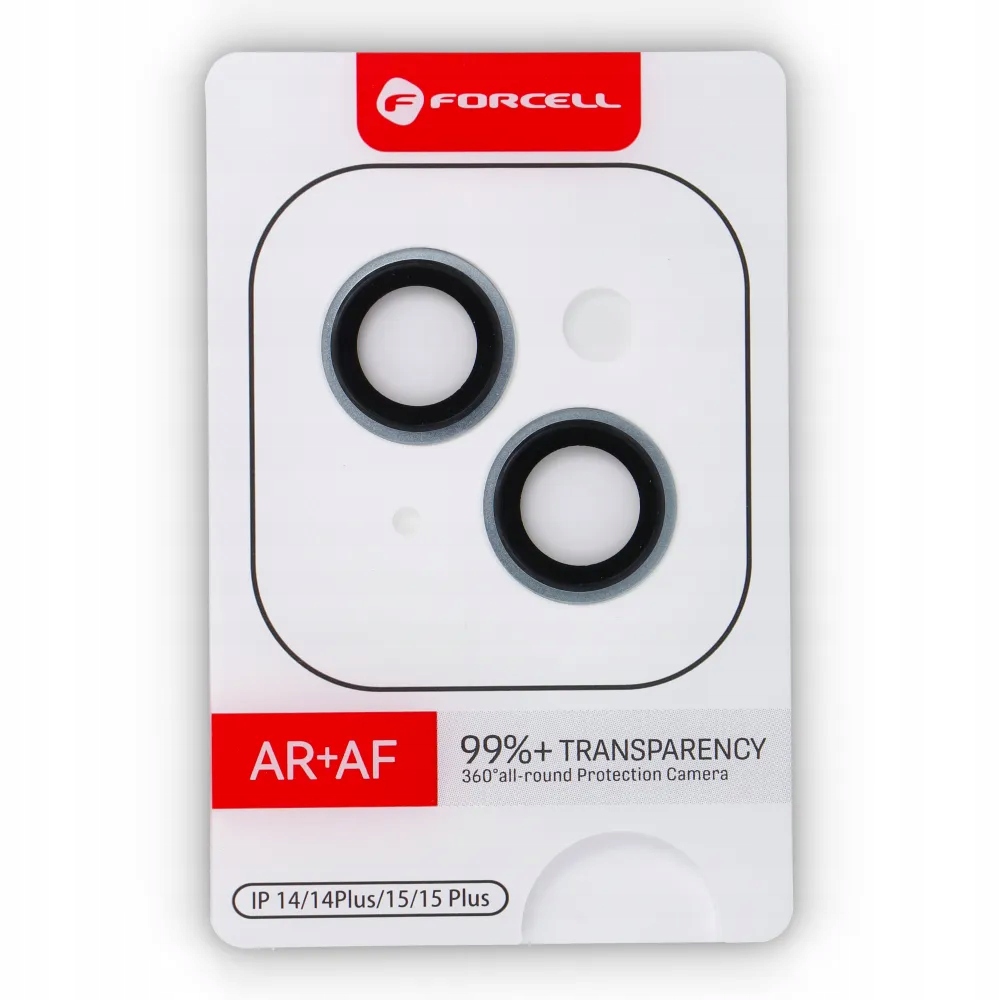 Szkło hartowane na aparat do iPhone 15 / 15 Plus Forcell Premium niebieskie - obrazek 4