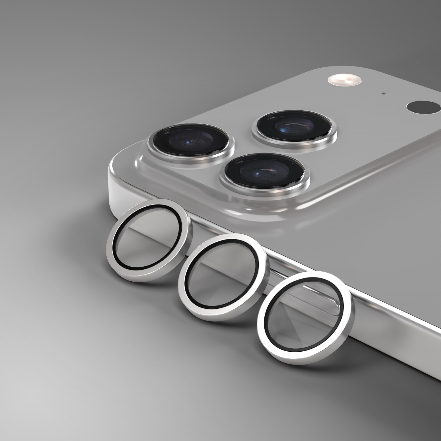 Etteri szkło na aparat do iPhone 17 Pro / 17 Pro Max szare - obrazek 3
