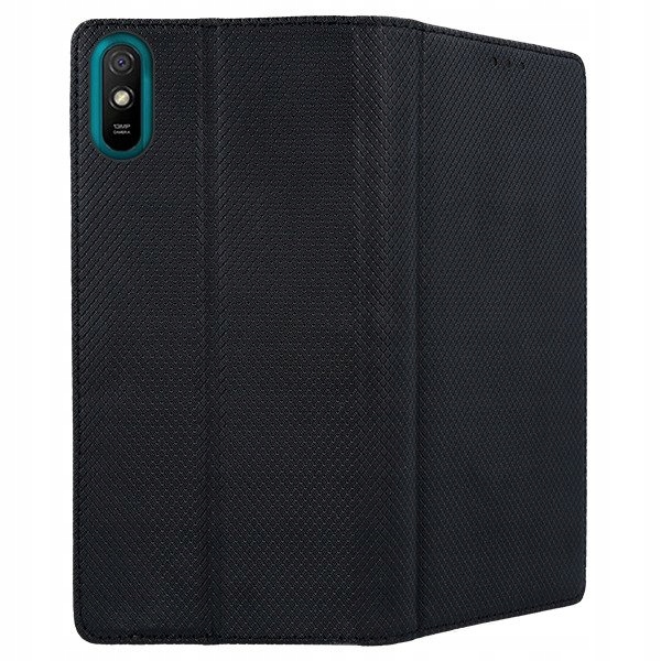 Etui z klapką TelForceOne do Xiaomi Redmi 9A czarny - obrazek 2