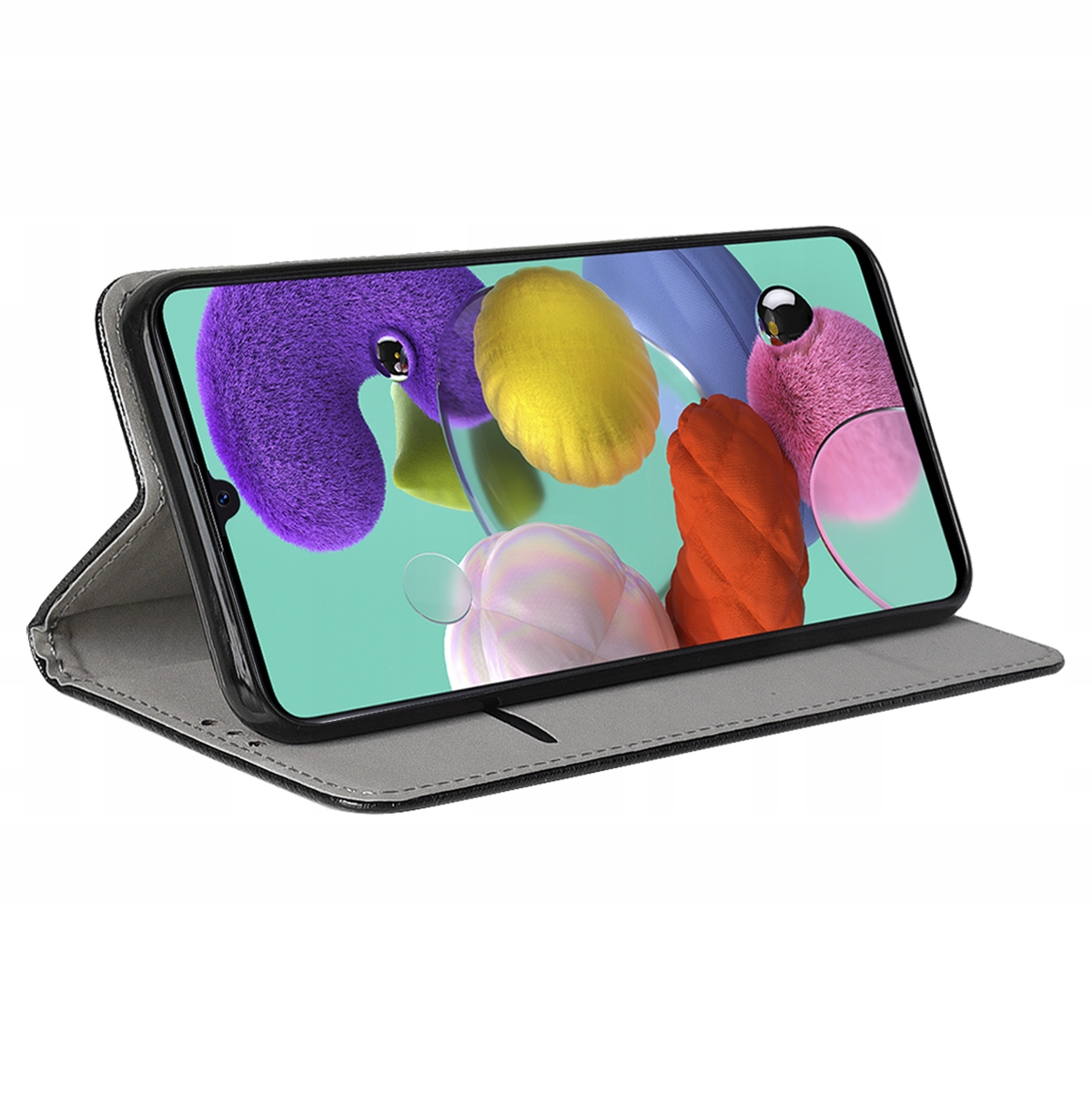Etui z klapką TelForceOne do Xiaomi Redmi 9A czarny - obrazek 9