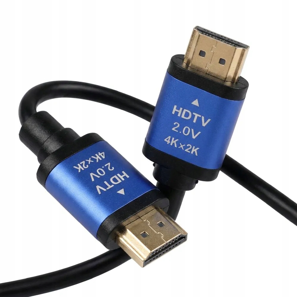 Kabel HDMI 2.0 Blue Star 4K 120Hz -High Speed, HDR, ARC,18Gbps 1,5m czarny - obrazek 3