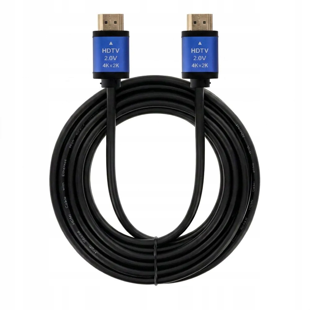 Kabel HDMI 2.0 Blue Star 4K 120Hz -High Speed, HDR, ARC,18Gbps 1,5m czarny - obrazek 4
