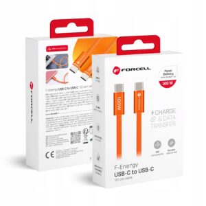Kabel USB C do USB C Forcell F-Energy QC4.0 PD 5A 100W Cafule Color 1,2 m A
