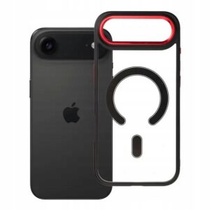 Etui na iPhone 17 AIR Color Edge Mag Cover zgodne z MagSafe czarno czerwone