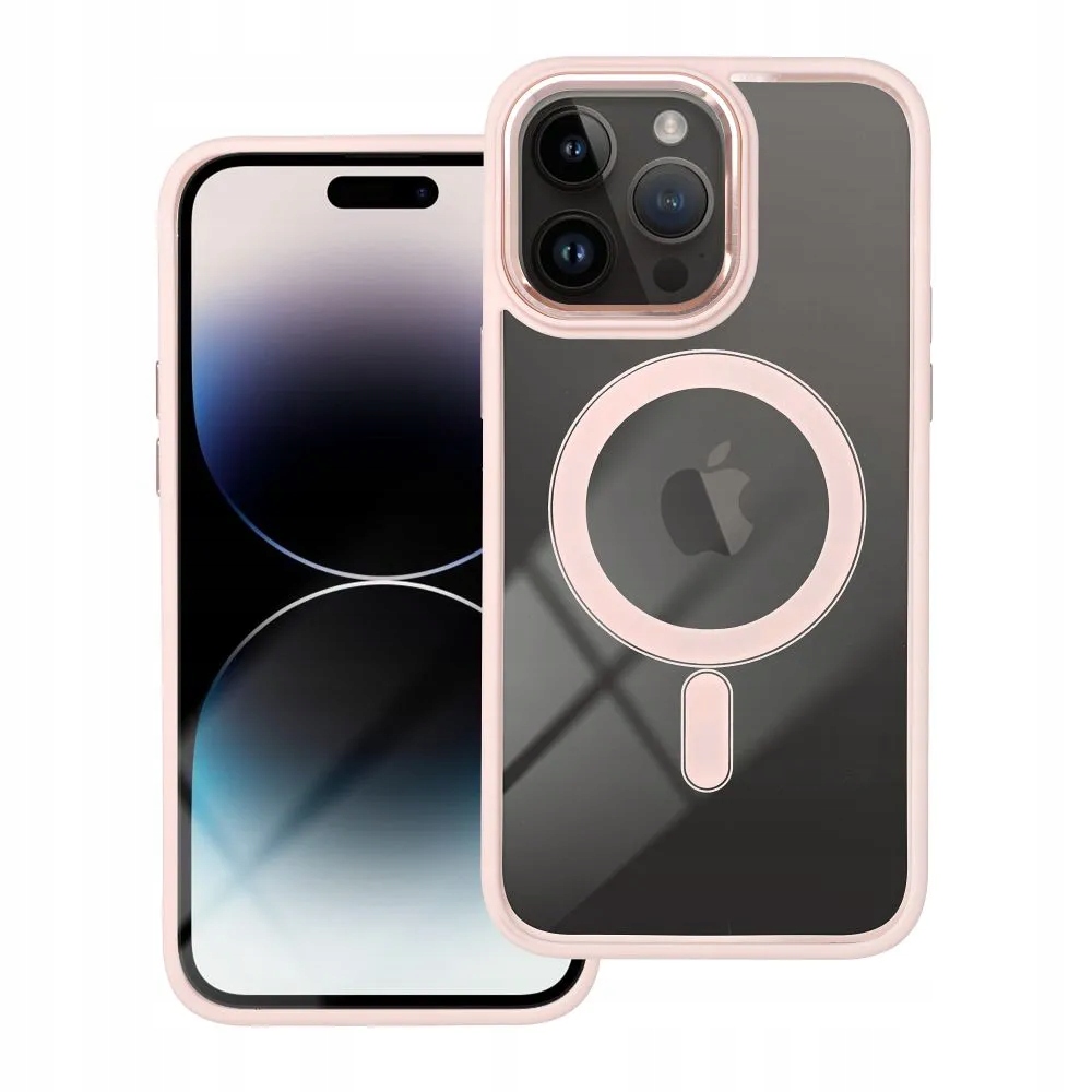 Etui na iPhone 17 AIR Color Edge Mag Cover zgodne z MagSafe różowe - obrazek 2