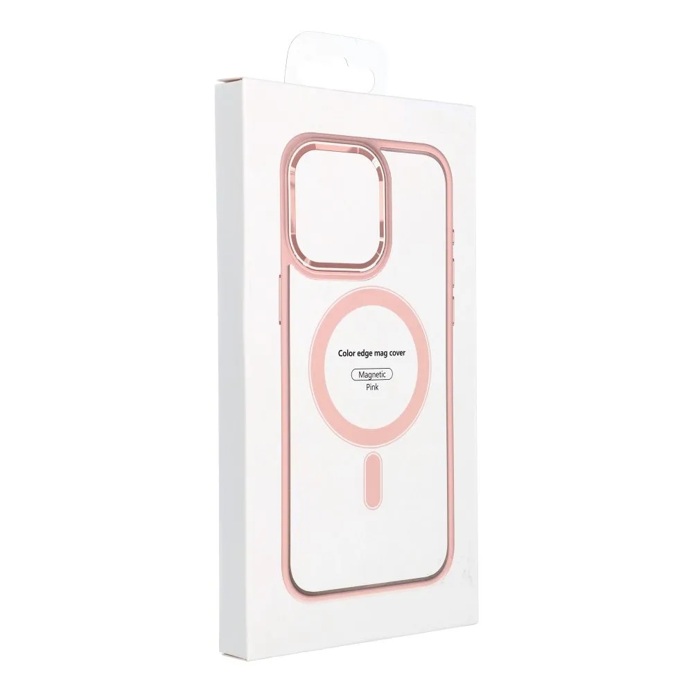 Etui na iPhone 17 AIR Color Edge Mag Cover zgodne z MagSafe różowe - obrazek 5