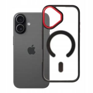 Etui na iPhone 17 Color Edge Mag Cover zgodne z MagSafe czarno czerwone