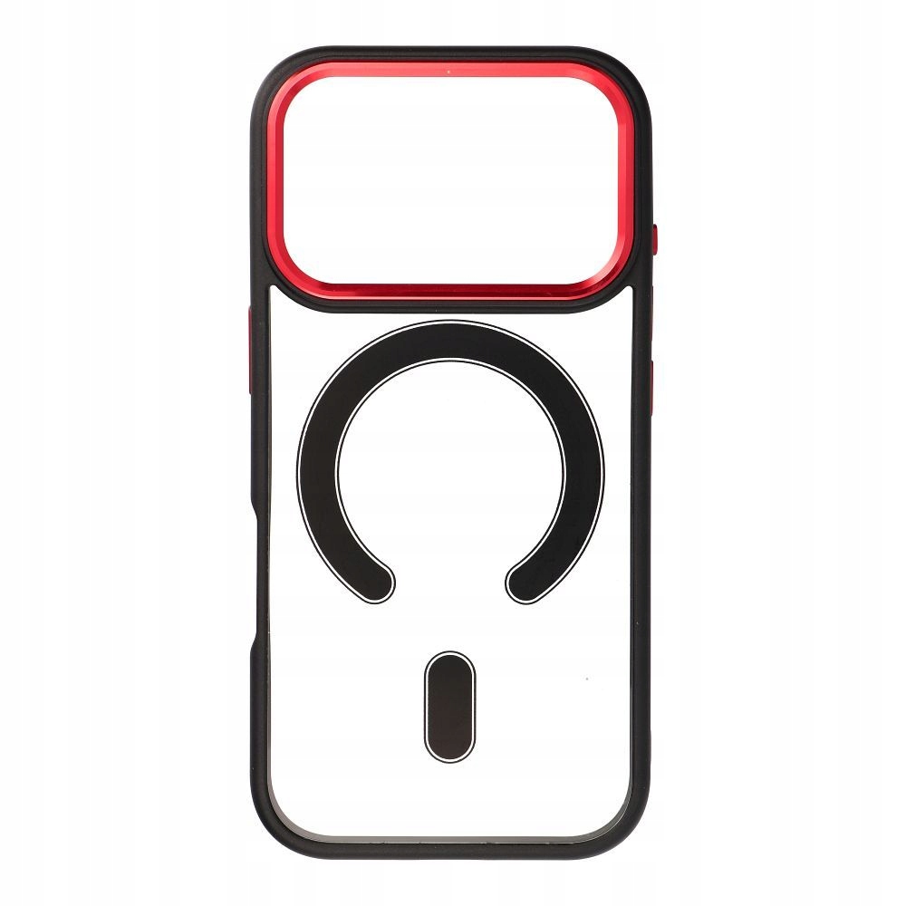 Etui na iPhone 17 Pro / 18 Pro Color Edge MagSafe czarno czerwone - obrazek 2