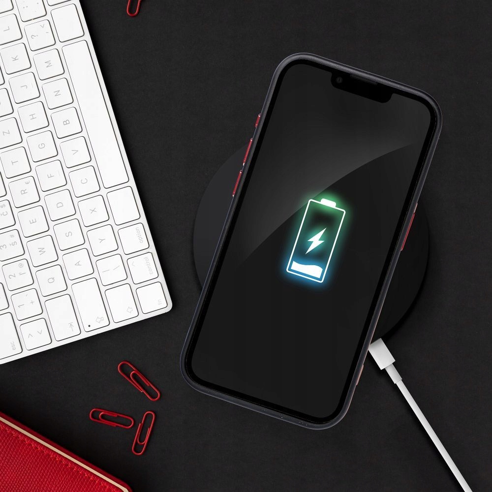 Etui na iPhone 17 Pro / 18 Pro Color Edge MagSafe czarno czerwone - obrazek 5