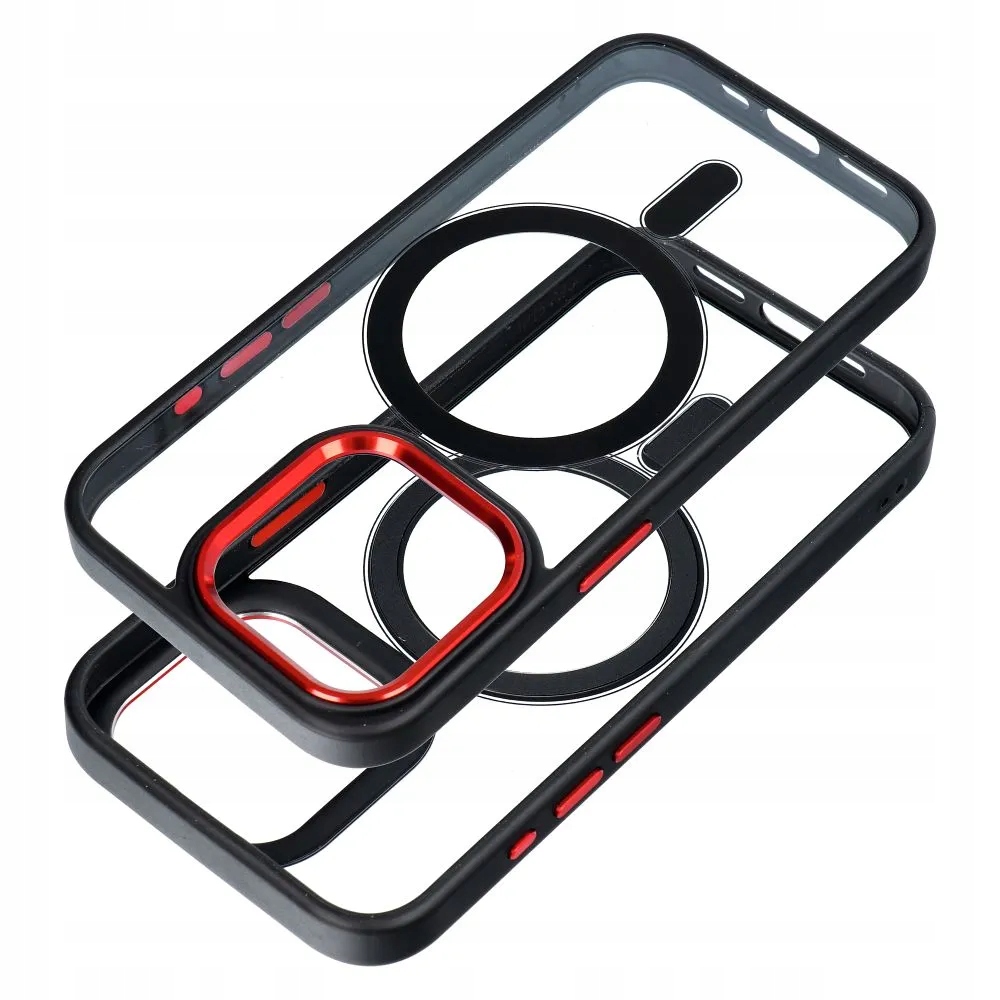 Etui na iPhone 17 Pro Max / 18 Pro Max Color Edge MagSafe czarno czerwone - obrazek 6