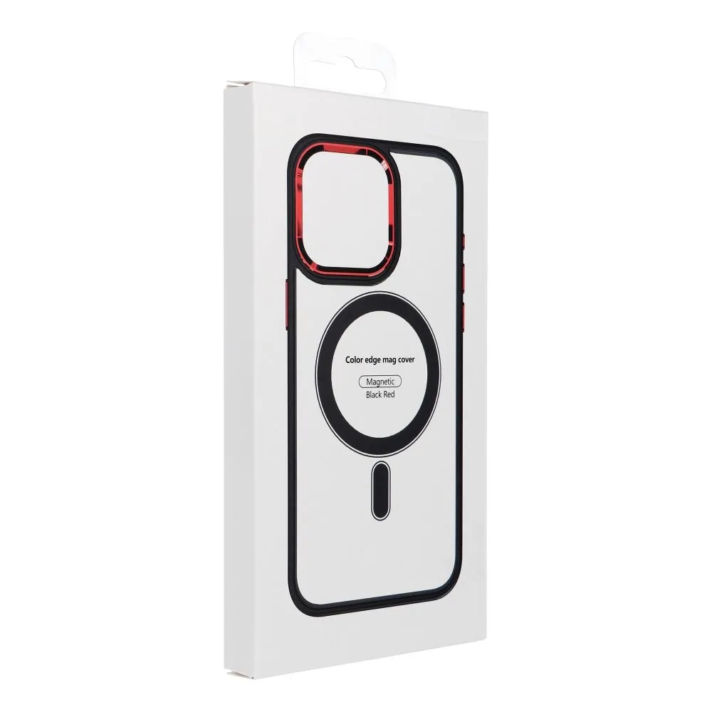 Etui na iPhone 17 Pro Max / 18 Pro Max Color Edge MagSafe czarno czerwone - obrazek 7