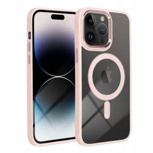 Etui na iPhone 16 PRO MAX Color Edge Mag Cover zgodne z MagSafe różowe