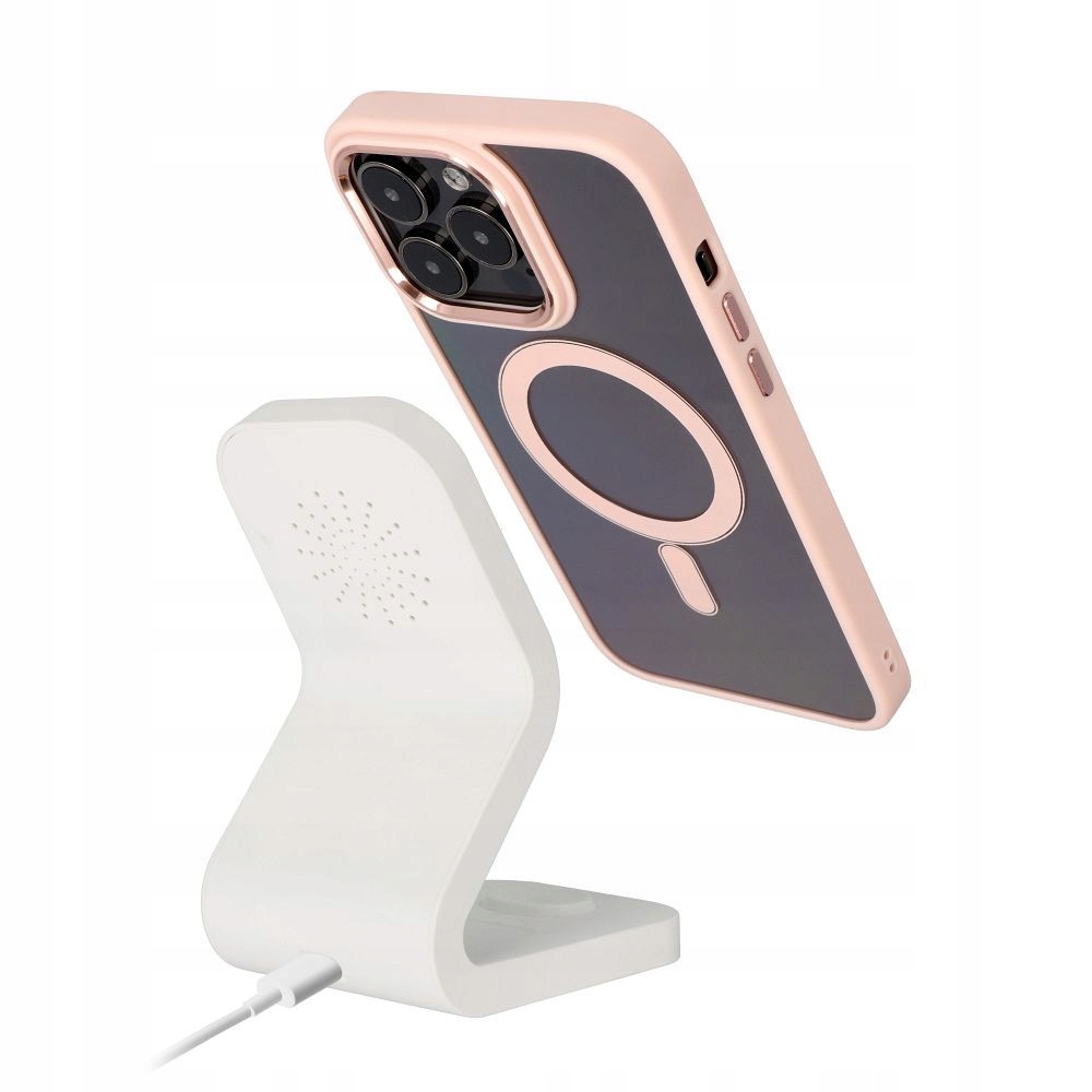 Etui na iPhone 16 PRO MAX Color Edge Mag Cover zgodne z MagSafe różowe - obrazek 4