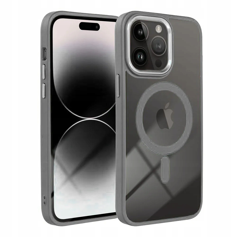 Etui na iPhone 16 PRO MAX Color Edge Mag Cover zgodne z MagSafe szare