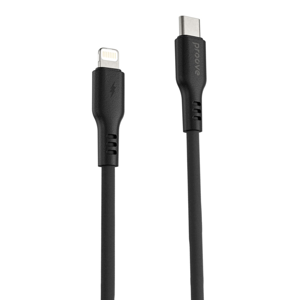 Kabel Proove USB typ C - do Apple Lightning 1 m czarny