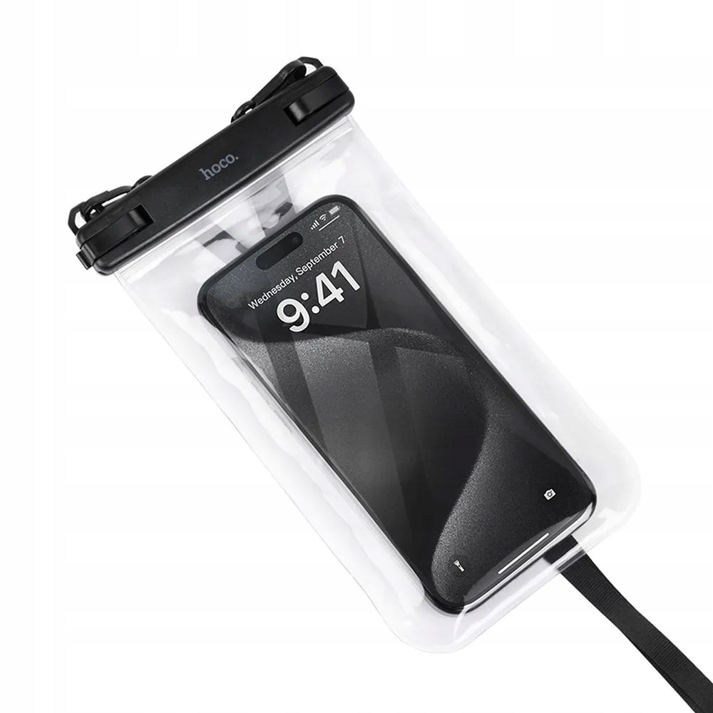 Wodoodporne etui na telefon Hoco IP68 222 x 125 x 21 mm HX52 transparentne