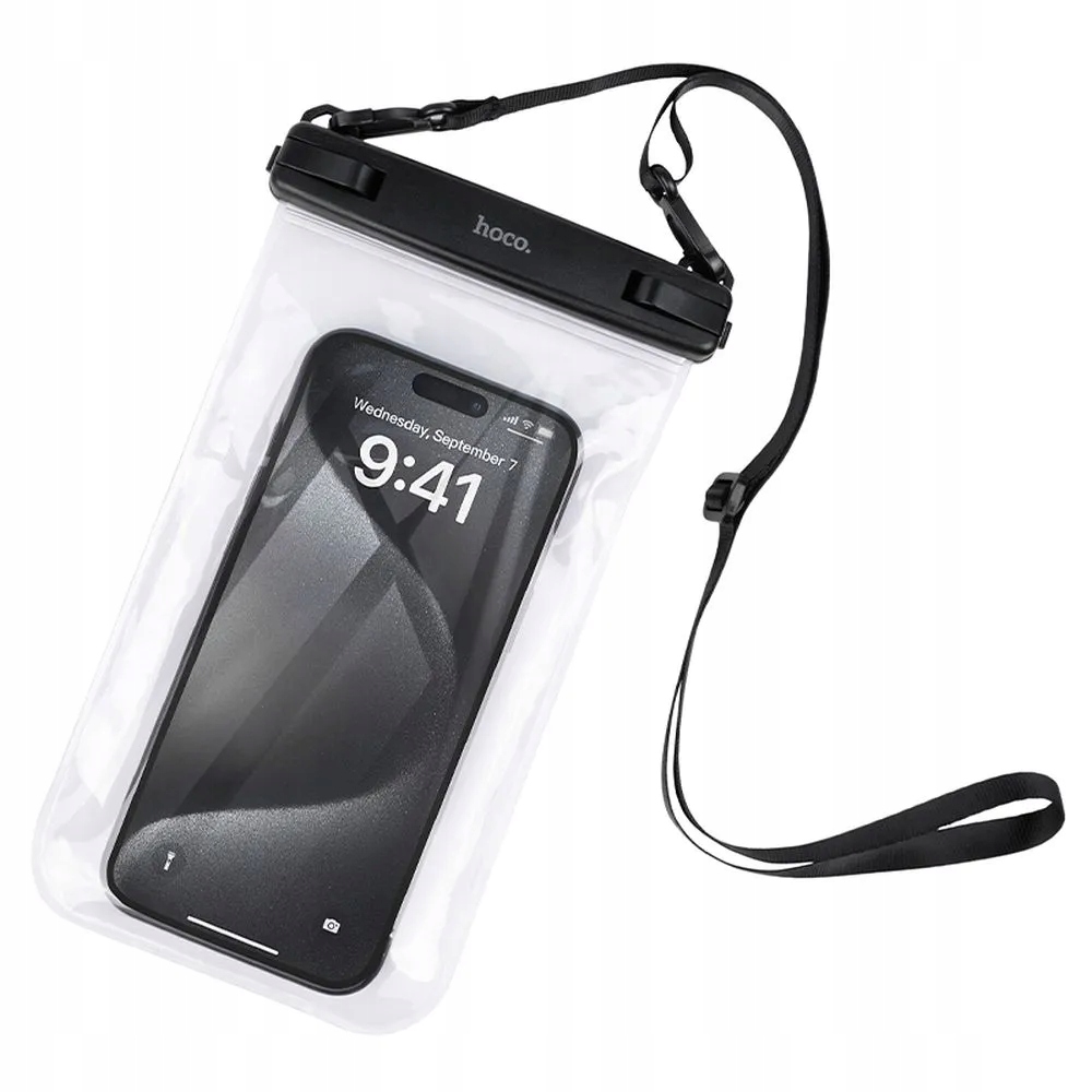 Wodoodporne etui na telefon Hoco IP68 222 x 125 x 21 mm HX52 transparentne - obrazek 2