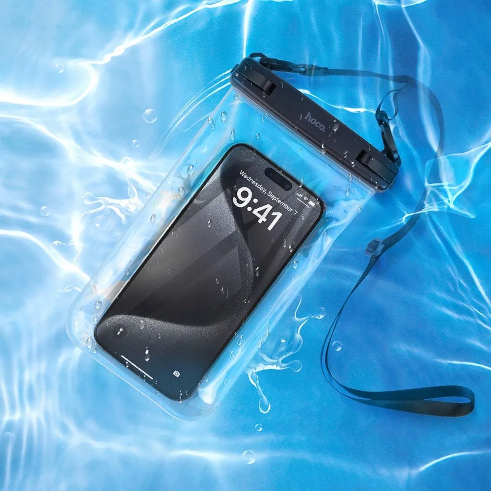 Wodoodporne etui na telefon Hoco IP68 222 x 125 x 21 mm HX52 transparentne - obrazek 7