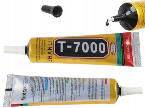 KLEJ T7000 NAPRAWA DOTYK SZYBKA LCD EKRAN RAMKA 50ml CZARNY ŻYWICA - obrazek 10