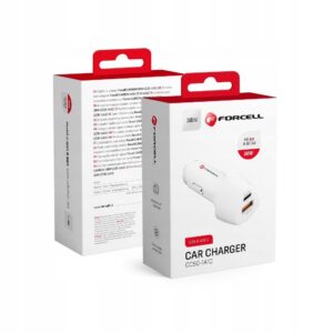 Forcell Carbon Ładowarka Samochodowa Typ C 3.0 Pd20W + Usb Qc3.0 18W 5A