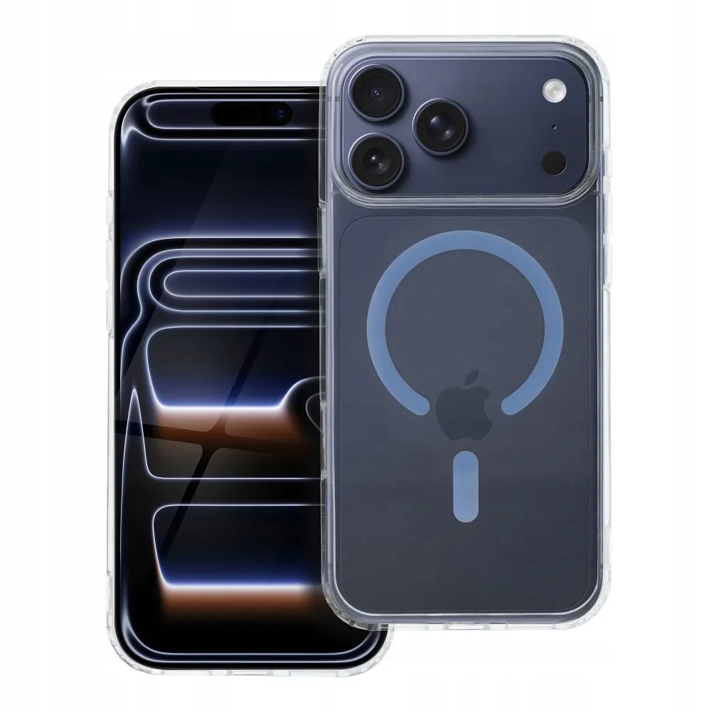 Etui na iPhone 17 PRO MAX Drop Glue Colorful Ring Mag Cover zgodny z MagSaf