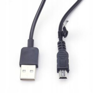 Kabel USB A do Mini USB (navi / kamera) 3 m czarny